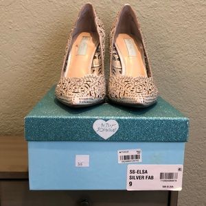 Betsey Johnson SB Emily Silver Heels